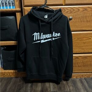 Large Black Milwaukee Hoodie
